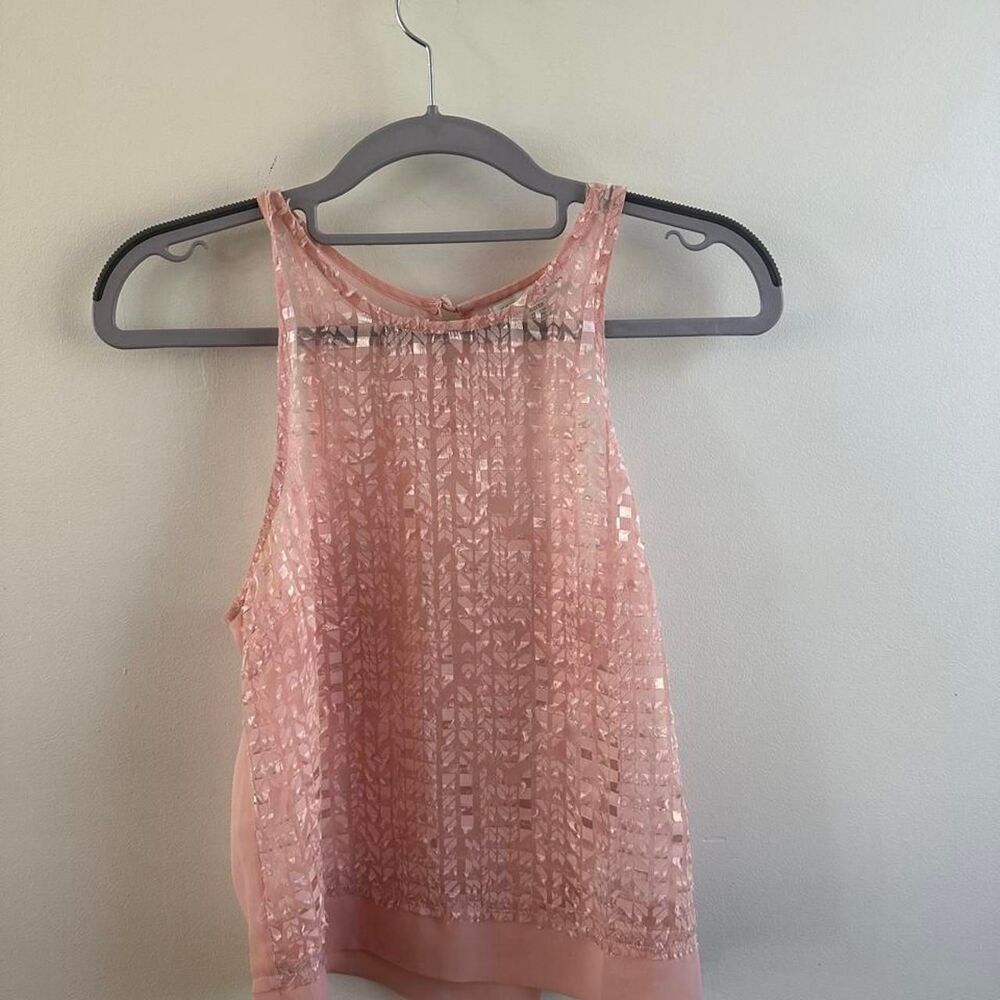 Women's Sequin Pink Top